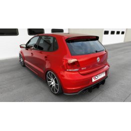 Накладка сплиттер на задний бампер на Volkswagen Polo V GTI